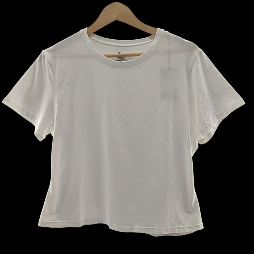 Quince Women 100% Organic Cotton Boxy Crewneck Tee White XL